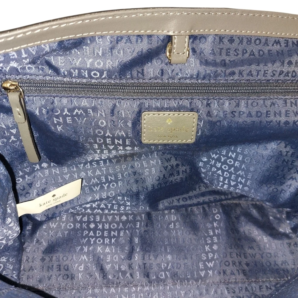 Kate Spade Gray Crossbody Bag with Sophisticated Design